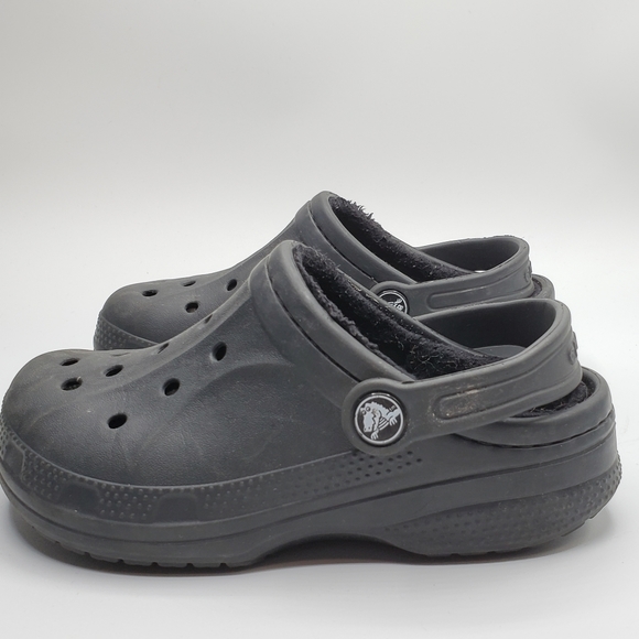 CROCS lined slipon clogs size 12/ 13 - Picture 10 of 13